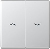 Лицевая панель Jung EcoProfi для 2-кл. выключателя жалюзи алюминий картинка